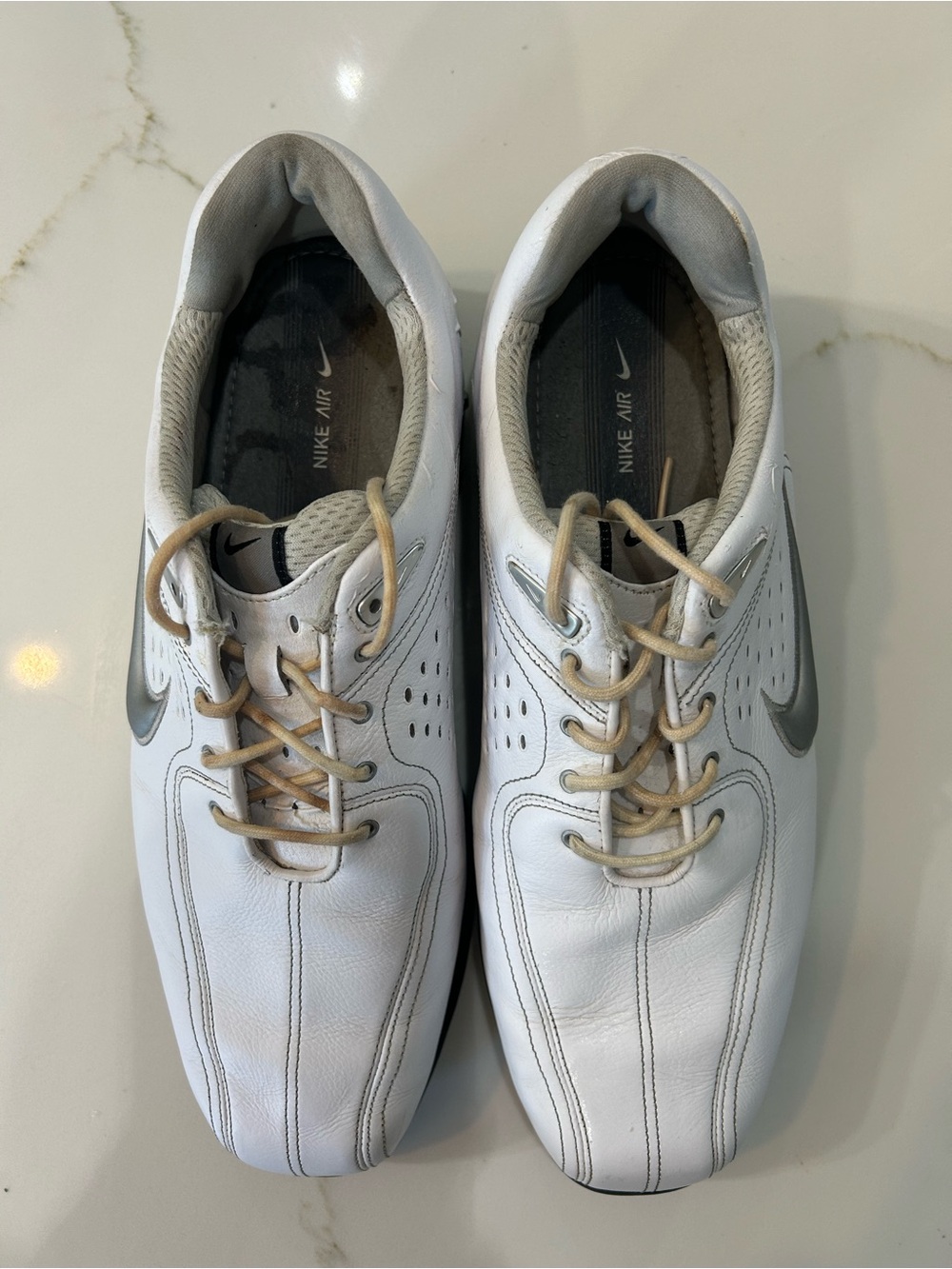 2007 Nike Air Zoom Men’s White Athletic Golf Shoes 317478-101